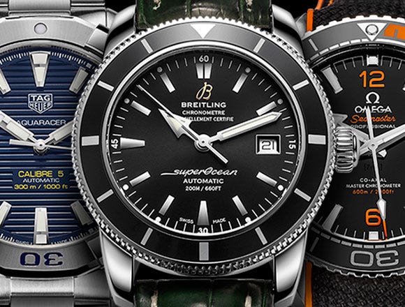 Trois montres de plongée a trois prix différents
